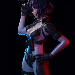 Ghost in the Shell Major Kusanagi Harz Figur - 1/8 1/6 Fan Art Statue | Sammler Geschenk Bild 9