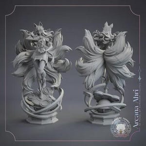 MysticRealms Bundle — Mixed (Kumakami) | 1/8 1/6 Scale Resin Figure | Unpainted or Hand-Painted | 3D Printed Fan Art | Collector Gift zdjęcie 6