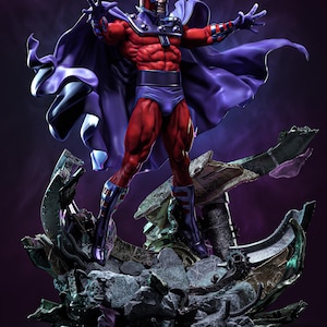 Magneto | 1/8 1/6 Scale Resin Figure | Unpainted or Hand-Painted | 3D Printed Fan Art | Collector Gift image 2