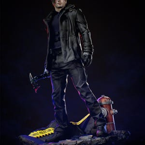 Leon S. Kennedy Resident Evil Resin Figure – 1/8 1/6 Scale 3D Printed Fan Art Statue | Collector Gift image 7