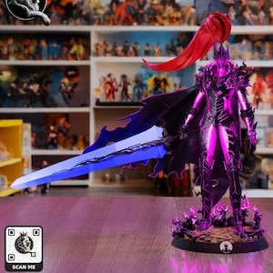 Igris Solo Leveling Resin Figure – Skala 1/8 1/6, drukowana w 3D figurka fanowska | Prezent dla kolekcjonera zdjęcie 4