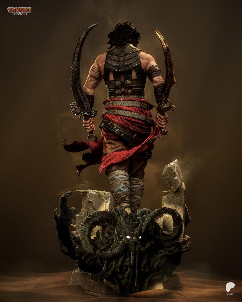 Prince of Persia Fan Art Resin Figure – 1/8 1/6 Scale Unpainted Statue | Collector Gift image 3