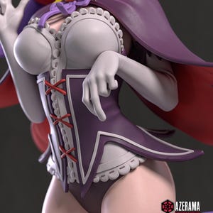 Re:Zero Rem Resin Figure – 1/8 1/6 Scale 3D Printed Fan Art Statue | Collector Gift image 4