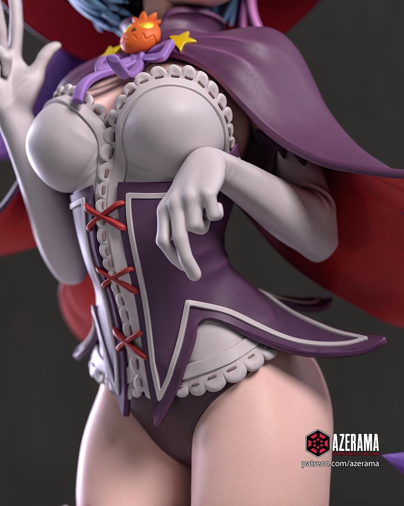 Re:Zero Rem Resin Figure – 1/8 1/6 Scale 3D Printed Fan Art Statue | Collector Gift image 4