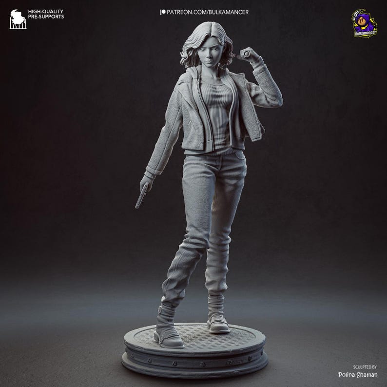 Figura de resina de Grace Ashcroft de Resident Evil – Escala 1/8 1/6 Estatua de fan art impresa en 3D / Regalo de coleccionista imagen 10