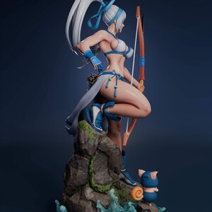 Mina Majikina Samurai Shodown Harz Figur - 1/8 1/6 3D Gedrucktes Fan Art Kit | Sammler Geschenk Bild 5