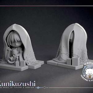 MysticRealms Bundle — Mixed (Kumakami) | 1/8 1/6 Scale Resin Figure | Unpainted or Hand-Painted | 3D Printed Fan Art | Collector Gift zdjęcie 1