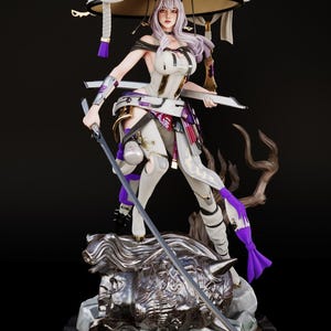 Scarlet Stellar Blade Harzfigur - 1/8 1/6 3D gedruckte Fan Art Statue | Sammler Geschenk Bild 2