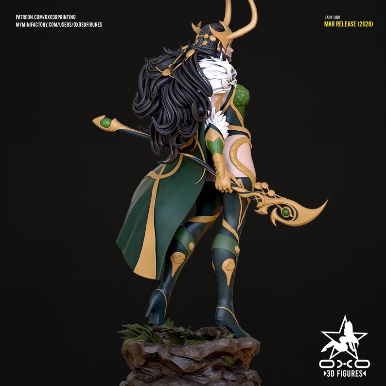 Lady Loki — Marvel Comics | 1/8 1/6 Scale Resin Figure | Unpainted or Hand-Painted | 3D Printed Fan Art | Collector Gift image 5