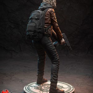 Figura de resina de Grace Ashcroft de Resident Evil – Escala 1/8 1/6 Estatua de fan art impresa en 3D / Regalo de coleccionista imagen 3