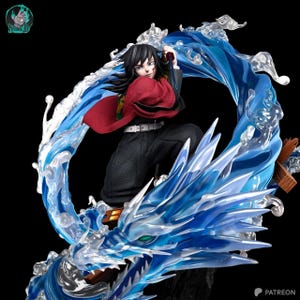 Giyu Tomioka Demon Slayer Resin Figure – 1/8 1/6 Scale 3D Printed Fan Art Statue | Collector Gift image 1