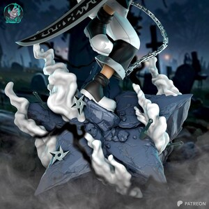 Blackstar — Soul Eater | 1/8 1/6 Scale Resin Figure | 3D Printed Fan Art | Unpainted Garage Kit | Collector Gift image 4