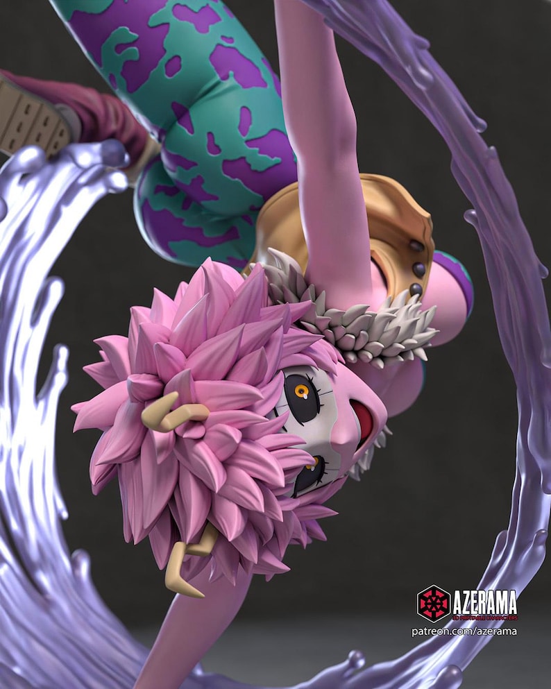 Mina Ashido My Hero Academia Resin Figure – 1/8 1/6 Scale 3D Printed Statue | Collector Gift image 3