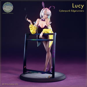 Figura de Lucy Heartfilia – Estatua de resina de Cyberpunk Edgerunners (escala 1/8, 1/6) / Regalo de coleccionista imagen 3