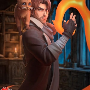 Caleb Widogast Critical Role Resin Figure – 1/8 1/6 Scale 3D Printed Statue | Collector Gift image 1
