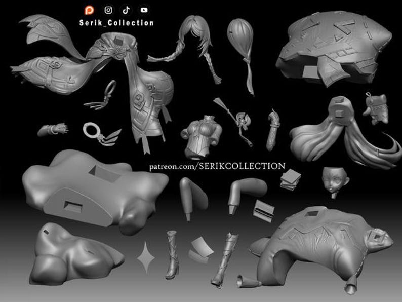 Citlali — Genshin Impact | 1/8 1/6 Scale Resin Figure | Unpainted or Hand-Painted | 3D Printed Fan Art | Collector Gift image 3