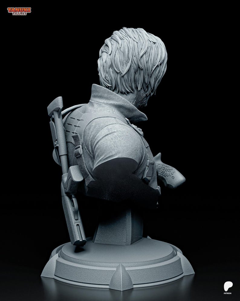 Leon S. Kennedy — Resident Evil | 1/8 1/6 Scale Resin Figure | Unpainted or Hand-Painted | 3D Printed Fan Art | Collector Gift image 4