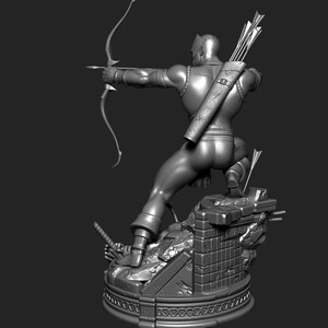 Hawkeye — Marvel | 1/8 1/6 Scale Resin Figure | 3D Printed Fan Art | Unpainted Garage Kit | Collector Statue | Collector Gift image 6