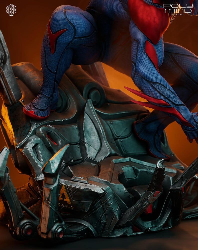 Spider-Man — Marvel Comics | 1/8 1/6 Scale Resin Figure | 3D Printed Fan Art | Unpainted Garage Kit | Collector Statue | Collector Gift bild 4