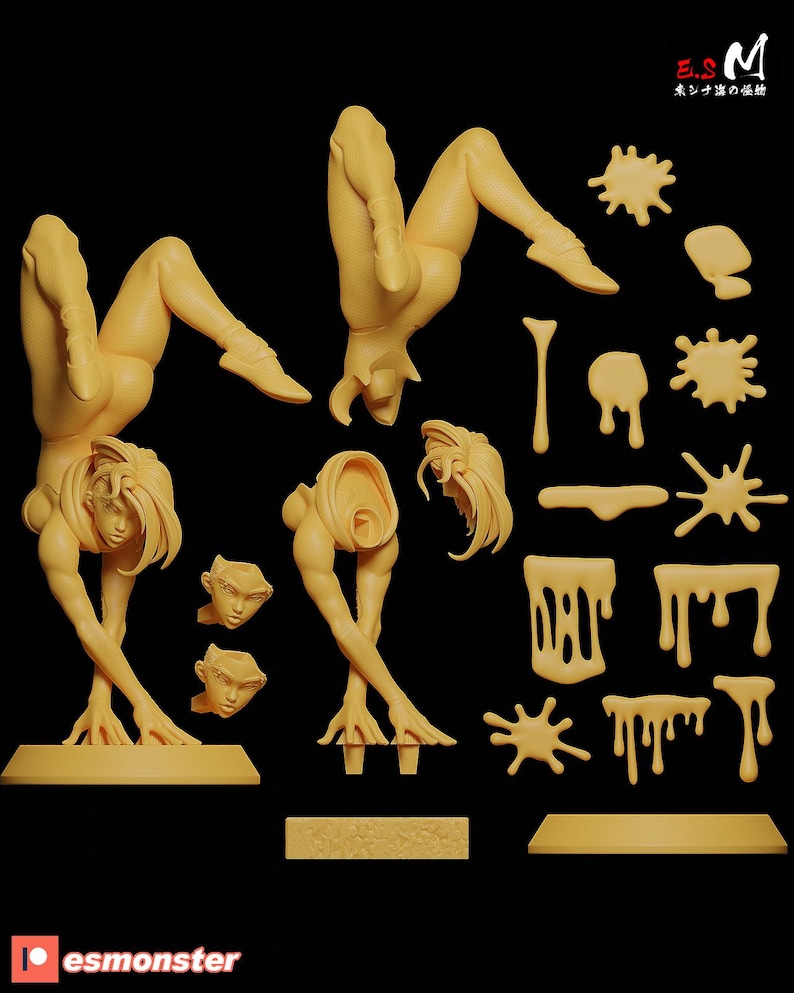 Spider Gwen — Marvel | 1/8 1/6 Scale Resin Figure | Unpainted or Hand-Painted | 3D Printed Fan Art | Collector Gift image 8