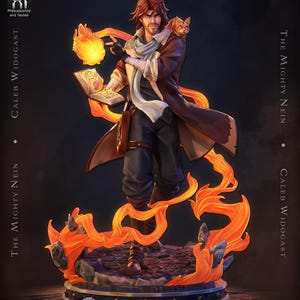 Figura de Caleb Widogast de Critical Role – Estátua em resina na escala 1/8/1/6 (sem pintura) | Presente para colecionadores imagem 2