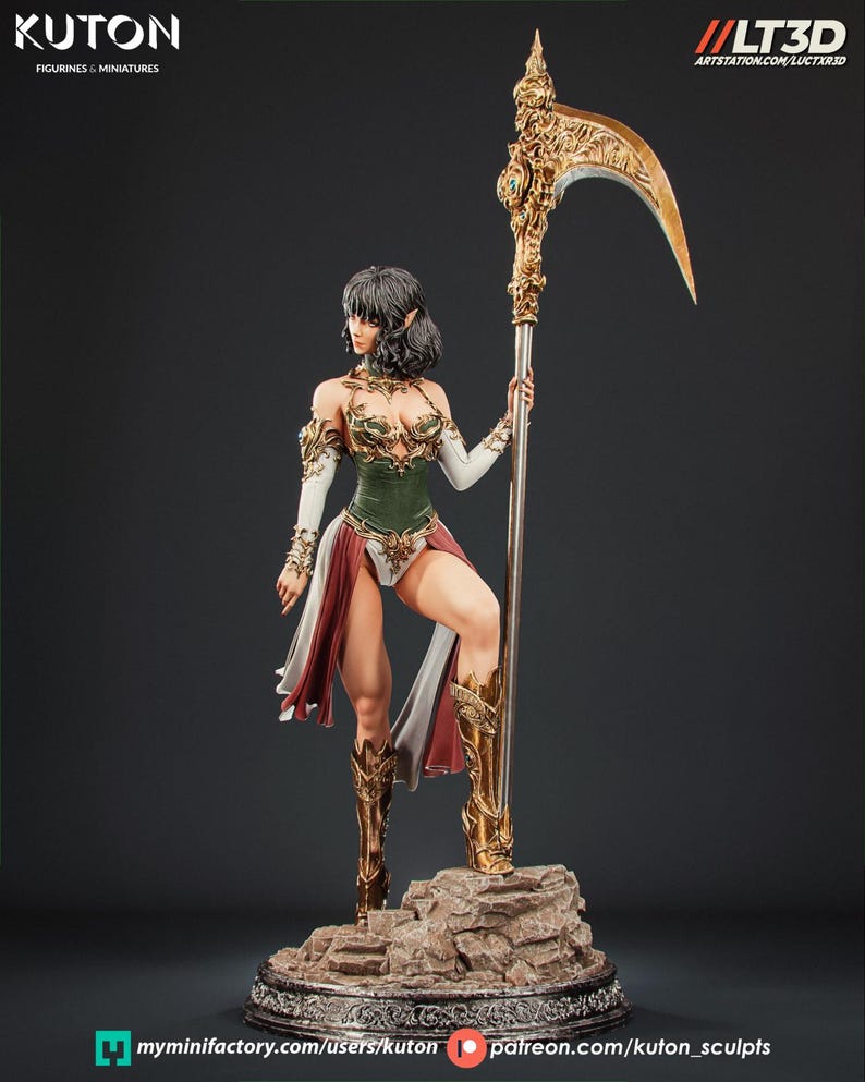 Luneth — FF III | 1/8 1/6 Scale Resin Figure | Unpainted or Hand-Painted | 3D Printed Fan Art | Collector Gift image 2