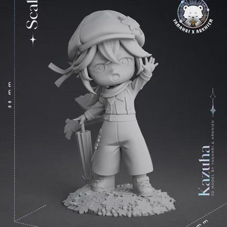 MysticRealms Bundle — Mixed (Kumakami) | 1/8 1/6 Scale Resin Figure | Unpainted or Hand-Painted | 3D Printed Fan Art | Collector Gift zdjęcie 7