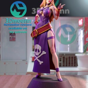 B Jennet — The King of Fighters | 1/8 1/6 Scale Resin Figure | Unpainted or Hand-Painted | 3D Printed Fan Art | Collector Gift image 2