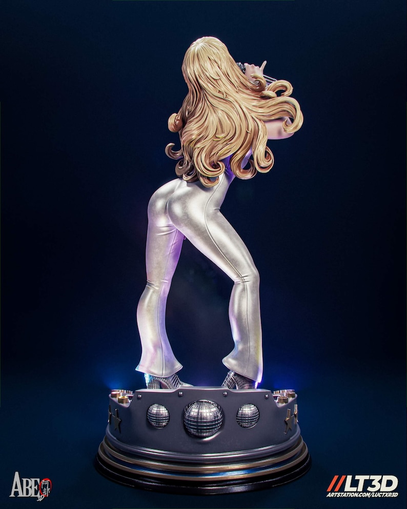 Dazzler Resin Figure – 1/8 1/6 Scale 3D Printed Fan Art Statue | Collector Gift image 6