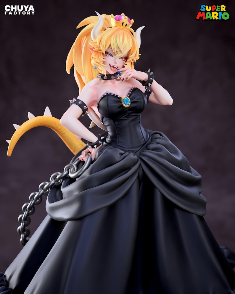 Bowsette — Super Mario | 1/8 1/6 Scale Resin Figure | Unpainted or Hand-Painted | 3D Printed Fan Art | Collector Gift image 8