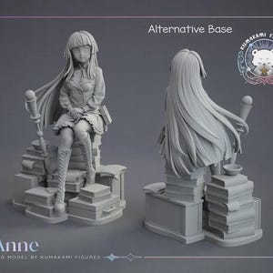 Anne — Granblue Fantasy | Hartsfigur i skala 1/8 1/6 | Omålad eller handmålad | 3D-utskriven fankonst | Samlargåva bild 2