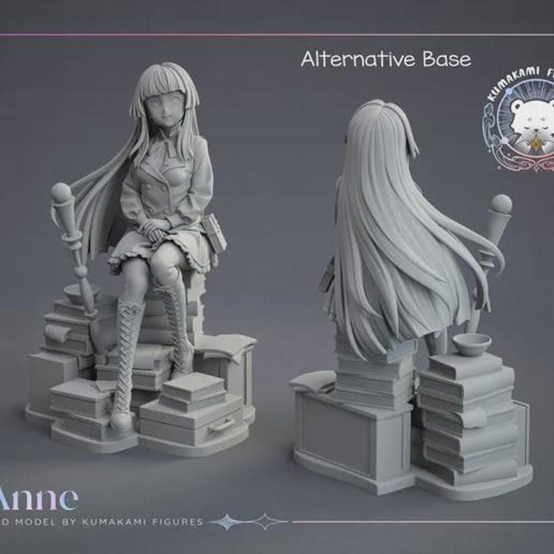 Anne — Granblue Fantasy | Hartsfigur i skala 1/8 1/6 | Omålad eller handmålad | 3D-utskriven fankonst | Samlargåva bild 2