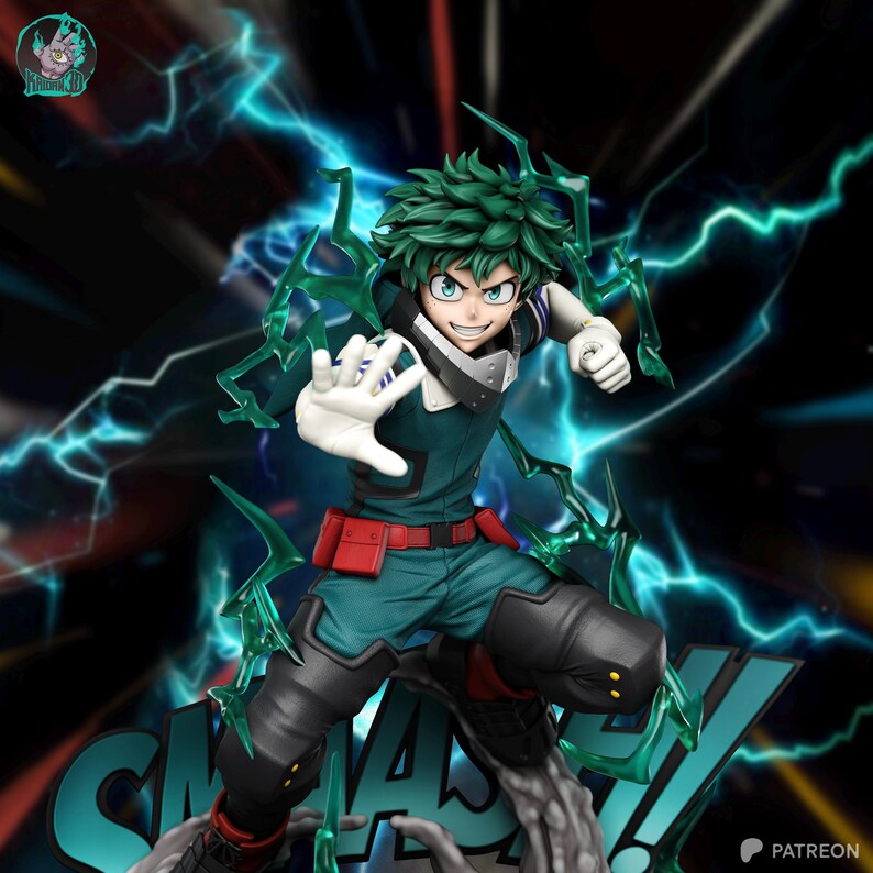 Izuku Midoriya (Deku) — My Hero Academia | 1/8 1/6 Scale Resin Figure | Unpainted or Hand-Painted | 3D Printed Fan Art | Collector Gift image 1