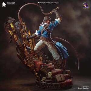 Richter Belmont — Castlevania | 1/8 bis 1/6 Harz Figur | Unbemalt oder Handbemalt | 3D gedruckte Fan Art | Sammler Geschenk Bild 4