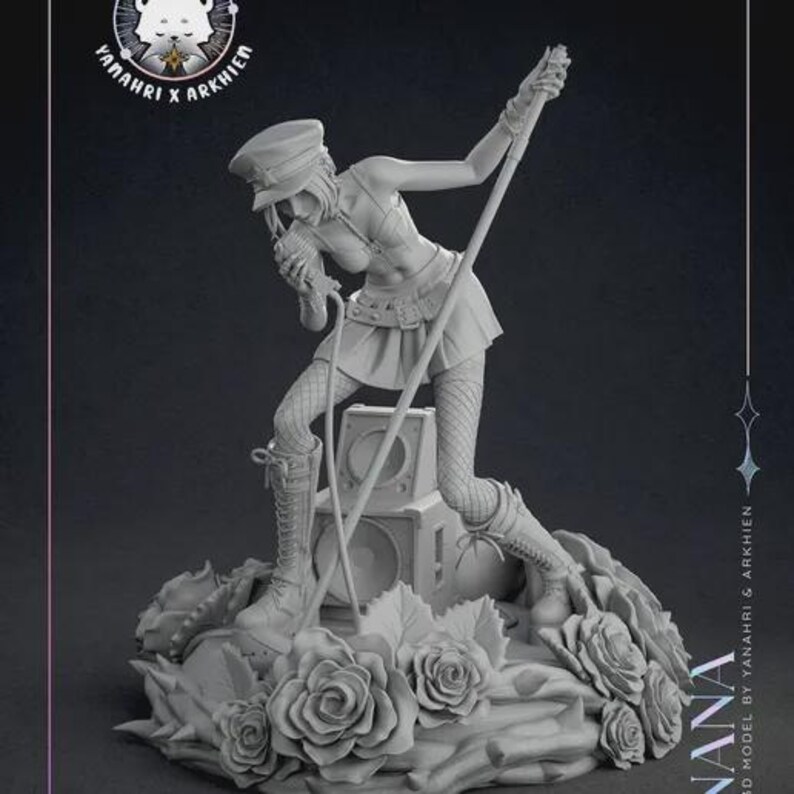 Nana Osaki — NANA | 1/8 1/6 Scale Resin Figure | Unpainted or Hand-Painted | 3D Printed Fan Art | Collector Gift bild 2