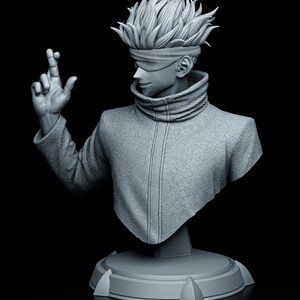 Gojo Satoru — Jujutsu Kaisen | 1/8 bis 1/6 Harz Figur | Unbemalt oder Handbemalt | 3D gedruckte Fan Art | Sammler Geschenk Bild 3