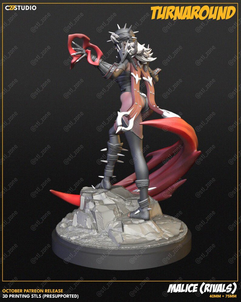 Malice — Marvel Rivals | 1/8 1/6 Scale Resin Figure | 3D Printed Fan Art | Unpainted Garage Kit | Collector Gift image 2