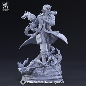 Figura de Caleb Widogast de Critical Role – Estátua em resina na escala 1/8/1/6 (sem pintura) | Presente para colecionadores imagem 9