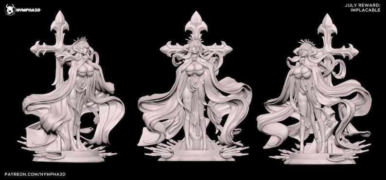 Implacable Azur Lane — Azur Lane | 1/8 1/6 Scale Resin Figure | Unpainted or Hand-Painted | 3D Printed Fan Art | Collector Gift image 6