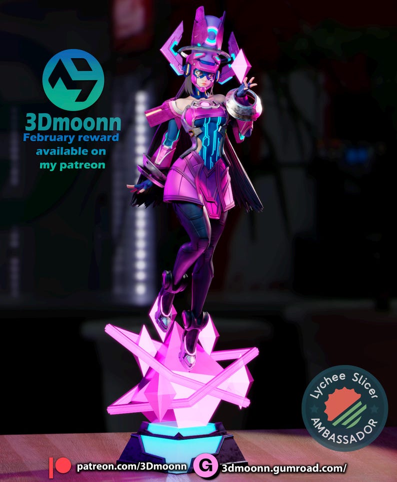 Galacta Medium Tier — Marvel | Harsfiguur schaal 1/8 1/6 | 3D-geprinte fanart | Ongeverfde garagekit | Verzamelaarsstandbeeld | Verzamelaarscadeau afbeelding 9