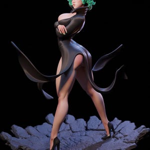 One Punch Man Tatsumaki Resin Figure – 1/8 1/6 Scale 3D Printed Fan Art Kit | Collector Gift image 9