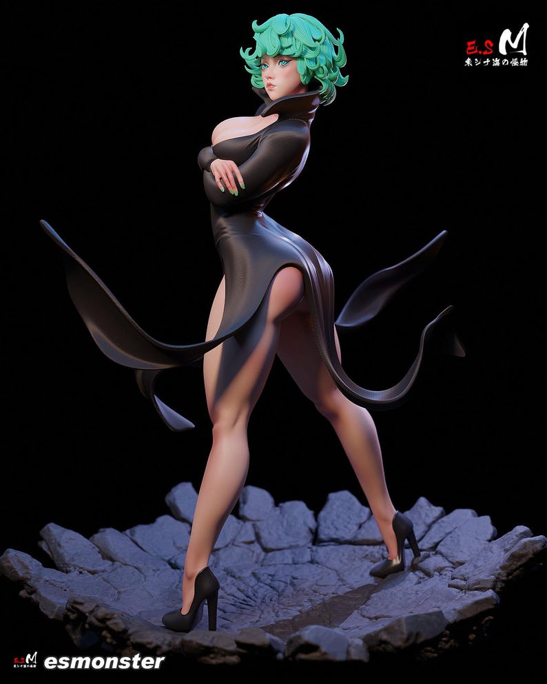 One Punch Man Tatsumaki Resin Figure – 1/8 1/6 Scale 3D Printed Fan Art Kit | Collector Gift image 9