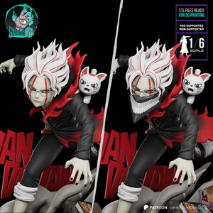 Okarun — Dandadan | 1/8 bis 1/6 Harz Figur | Unbemalt oder Handbemalt | 3D gedruckte Fan Art | Sammler Geschenk Bild 3