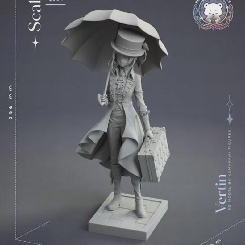 Vertin — Reverse: 1999 | 1/8 1/6 Scale Resin Figure | Unpainted or Hand-Painted | 3D Printed Fan Art | Collector Gift image 10