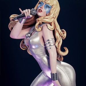 Dazzler Resin Figure – 1/8 1/6 Scale 3D Printed Fan Art Statue | Collector Gift image 8