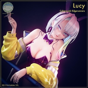 Figura de Lucy Heartfilia – Estatua de resina de Cyberpunk Edgerunners (escala 1/8, 1/6) / Regalo de coleccionista imagen 1