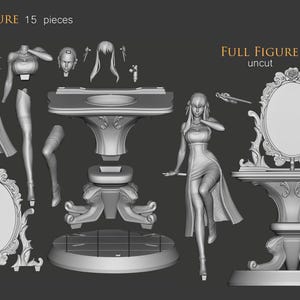 Yor Forger — Spy X Family | 1/8 1/6 Scale Resin Figure | Unpainted or Hand-Painted | 3D Printed Fan Art | Collector Gift image 3
