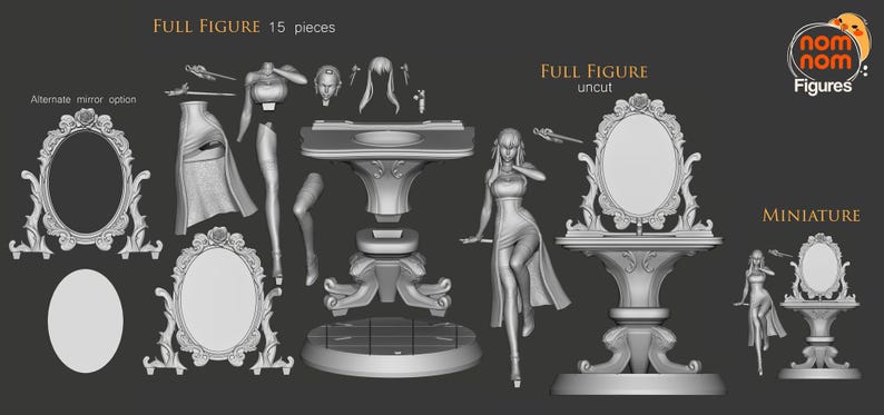 Yor Forger — Spy X Family | 1/8 1/6 Scale Resin Figure | Unpainted or Hand-Painted | 3D Printed Fan Art | Collector Gift image 3