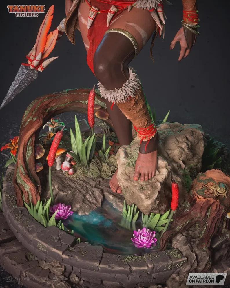 Nidalee — League of Legends | 1/8 1/6 Scale Resin Figure | Unpainted or Hand-Painted | 3D Printed Fan Art | Collector Gift 画像 4
