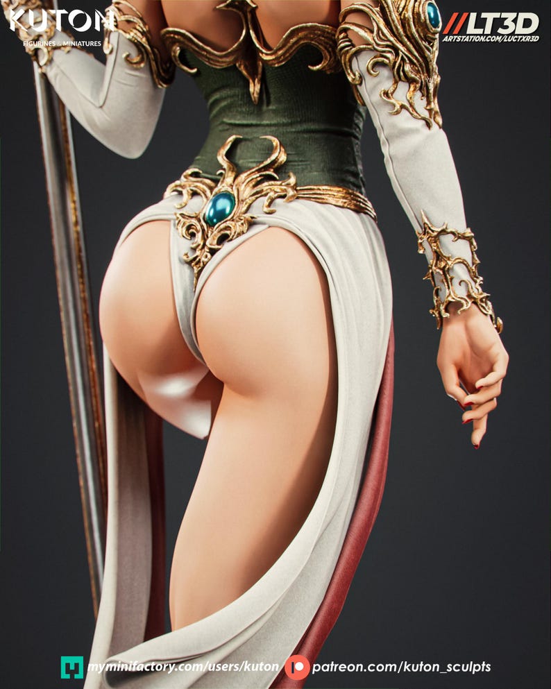 Luneth Sculpt | 1/8 1/6 Scale Resin Figure | Unpainted or Hand-Painted | 3D Printed Fan Art | Collector Gift immagine 10
